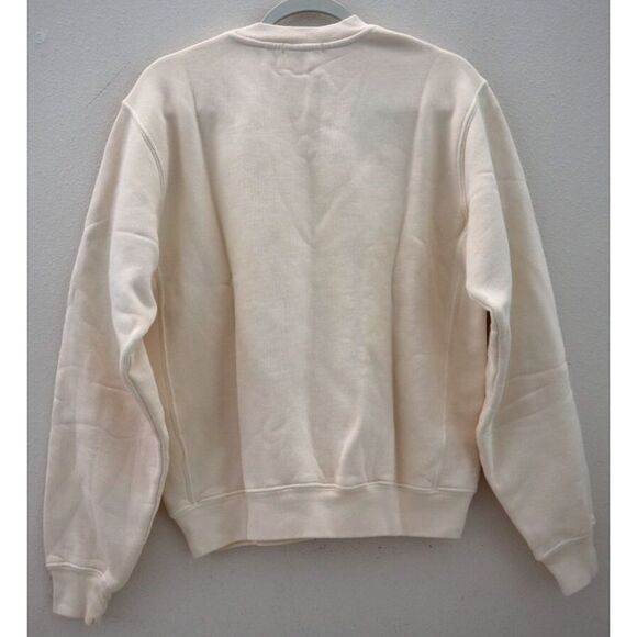 Madhappy 4U032 Unisex Sz XS Ivory Local Optimist Colorful Crewneck Pullover - Picture 2 of 8